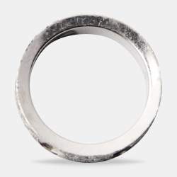 Louis Vuitton Empreinte Diamonds 18k White Gold Small Ring Size 53