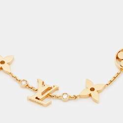 Louis Vuitton Idylle Blossom Monogram Diamond 18k Yellow Gold Bracelet
