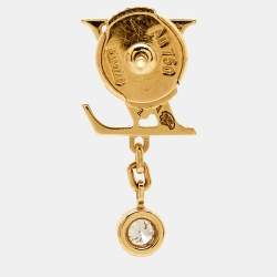 Louis Vuitton Idylle Blossom Diamond 18K Yellow Gold Single Ear Stud