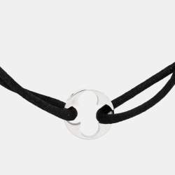 Louis Vuitton Empreinte 18k White Gold Cord Bracelet