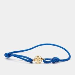 Louis Vuitton Idylle Blossom Diamond 18k Yellow Gold Cord Bracelet