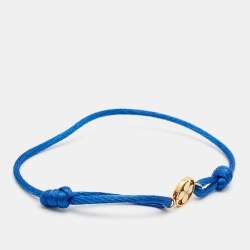 Louis Vuitton Idylle Blossom Diamond 18k Yellow Gold Cord Bracelet
