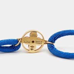 Louis Vuitton Idylle Blossom Diamond 18k Yellow Gold Cord Bracelet