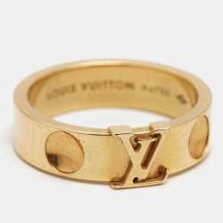 Louis Vuitton Empreinte 18k Yellow Gold Ring Size 52