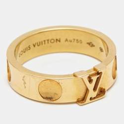 Louis Vuitton Empreinte 18k Yellow Gold Ring Size 52