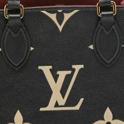 Louis Vuitton Black/Beige Empreinte Leather Onthego PM Bag