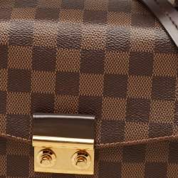 Pre Owned Louis Vuitton Damier Ebene Canvas Croisette Bag