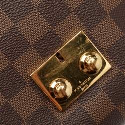 Pre Owned Louis Vuitton Damier Ebene Canvas Croisette Bag