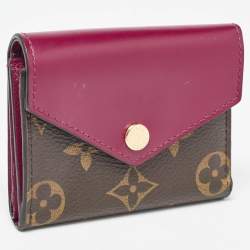 Louis Vuitton Red Monogram Canvas Zoe Wallet