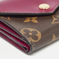 Louis Vuitton Red Monogram Canvas Zoe Wallet