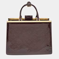 Pre Owned Louis Vuitton Amarante Monogram Vernis Deesse GM Bag