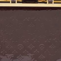 Pre Owned Louis Vuitton Amarante Monogram Vernis Deesse GM Bag