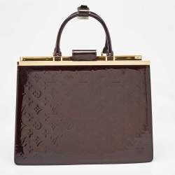 Pre Owned Louis Vuitton Amarante Monogram Vernis Deesse GM Bag