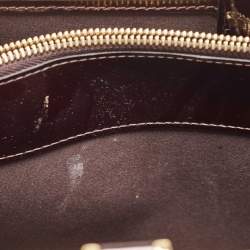 Pre Owned Louis Vuitton Amarante Monogram Vernis Deesse GM Bag
