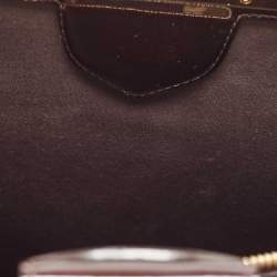 Pre Owned Louis Vuitton Amarante Monogram Vernis Deesse GM Bag