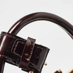 Pre Owned Louis Vuitton Amarante Monogram Vernis Deesse GM Bag