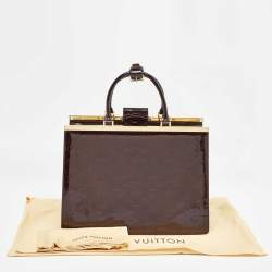 Pre Owned Louis Vuitton Amarante Monogram Vernis Deesse GM Bag