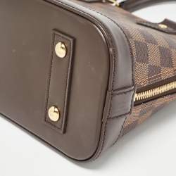 Pre Owned Louis Vuitton Damier Ebene Canvas Alma BB Bag
