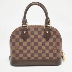Pre Owned Louis Vuitton Damier Ebene Canvas Alma BB Bag