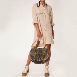 Pre Owned Louis Vuitton Monogram Canvas and Leather Limited Edition Kalahari GM Bag