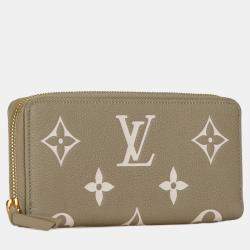 Louis Vuitton Brown Monogram Giant Empreinte Clemence Zippy Wallet