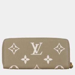 Louis Vuitton Brown Monogram Giant Empreinte Clemence Zippy Wallet