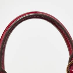 Pre Owned Louis Vuitton Magenta Monogram Vernis Alma BB Bag