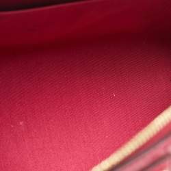 Pre Owned Louis Vuitton Rose Pop Monogram Vernis Montana Bag