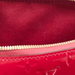 Pre Owned Louis Vuitton Rose Pop Monogram Vernis Montana Bag