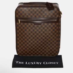 Pre Owned Louis Vuitton Damier Ebene Canvas Pegase 45 Luggage