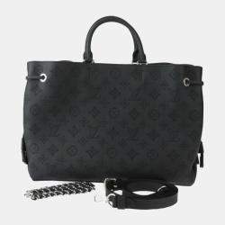 Louis Vuitton Black Calf leather Monogram Mahina Bella Tote Bag