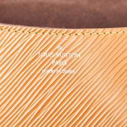 Pre Owned Louis Vuitton Honey Gold Epi Leather Buci Bag