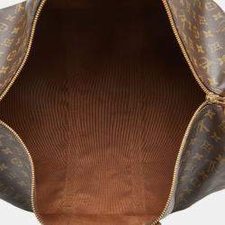 Louis Vuitton Brown Canvas Keepall 55 Bag