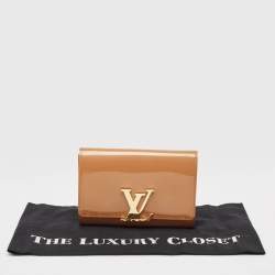 Louis Vuitton Rose Velours Patent Leather Louise Clutch