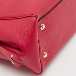 Pre Owned Louis Vuitton Red Leather Milla MM Bag