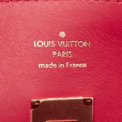 Pre Owned Louis Vuitton Red Leather Milla MM Bag