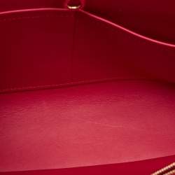 Pre Owned Louis Vuitton Red Leather Milla MM Bag