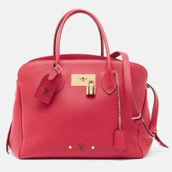 Pre Owned Louis Vuitton Red Leather Milla MM Bag