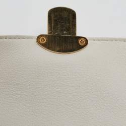 Louis Vuitton White Monogram Mahina Leather Amelia Wallet