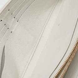 Louis Vuitton White Monogram Mahina Leather Amelia Wallet