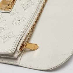 Louis Vuitton White Monogram Mahina Leather Amelia Wallet