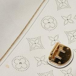 Louis Vuitton White Monogram Mahina Leather Amelia Wallet