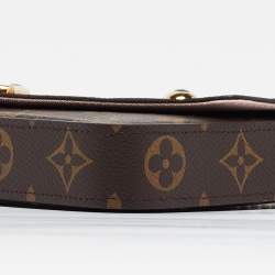 Pre Owned Louis Vuitton Rose Ballerine Monogram Pochette Felicie Valentine Dog