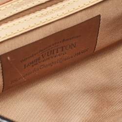 Louis Vuitton Black/Monogram Canvas and Leather Limited Edition Fleur de Jais Manege Clutch