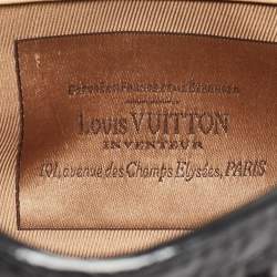 Louis Vuitton Black/Monogram Canvas and Leather Limited Edition Fleur de Jais Manege Clutch