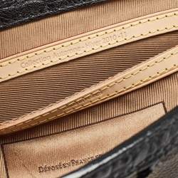 Louis Vuitton Black/Monogram Canvas and Leather Limited Edition Fleur de Jais Manege Clutch