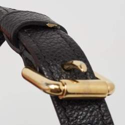 Pre Owned Louis Vuitton Black Monogram Empreinte Leather Pochette Metis Bag