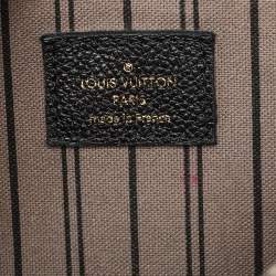 Pre Owned Louis Vuitton Black Monogram Empreinte Leather Pochette Metis Bag
