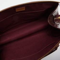 Pre Owned Louis Vuitton Rouge Fauviste Monogram Vernis Sherwood GM Bag