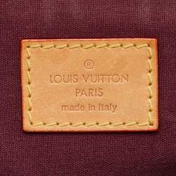 Pre Owned Louis Vuitton Rouge Fauviste Monogram Vernis Sherwood GM Bag